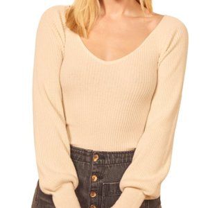 Reformation Hart Wide Neck Sweater